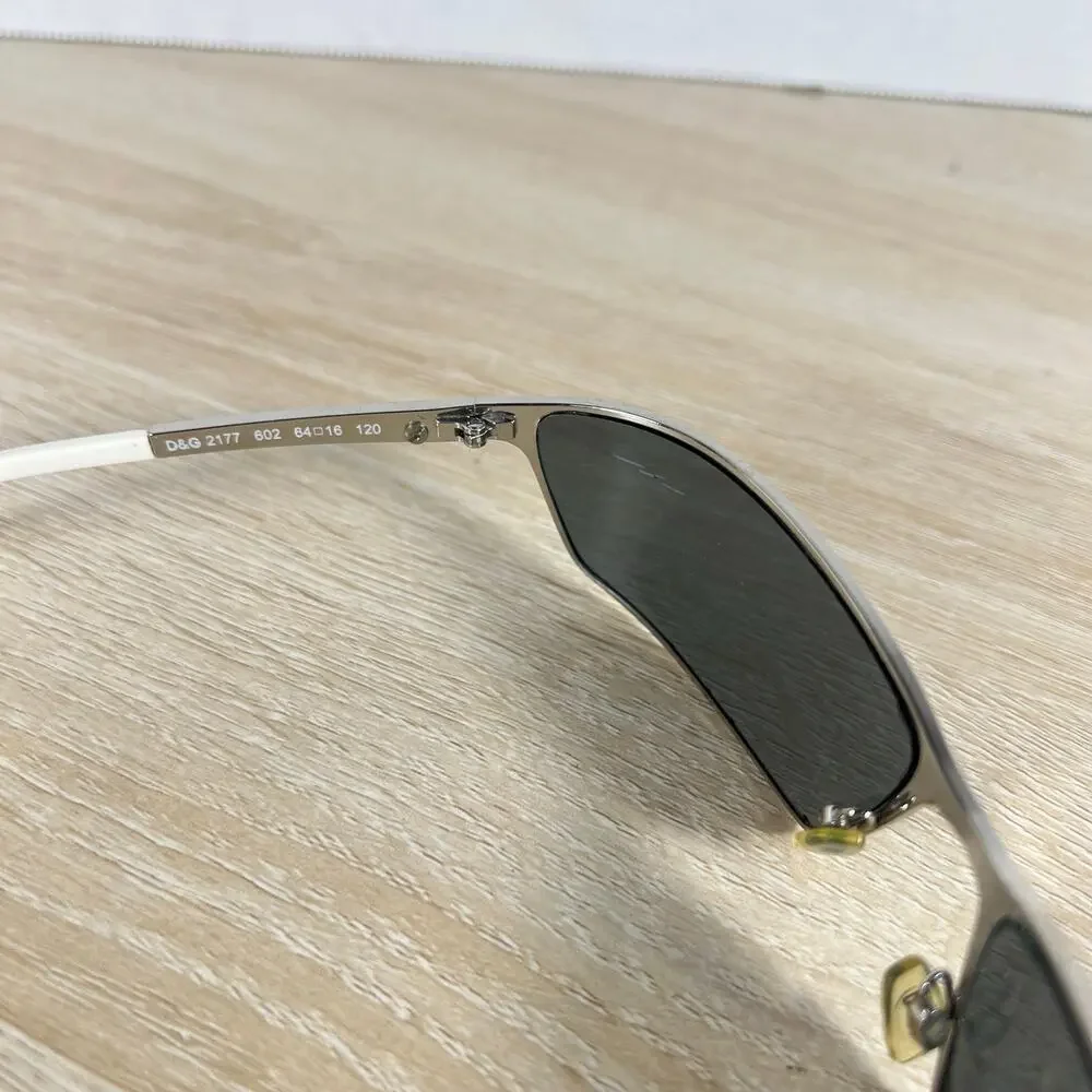 Dolce & Gabbana D&G 2177 602 Sunglasses READ DESC Silver Wrap 64-16-120 Italy